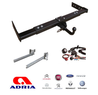 trekhaak camper Adria ford chassis