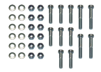 Schrauben- und Mutternsatz für Wendeplatte 4-Loch-Flanschkugel