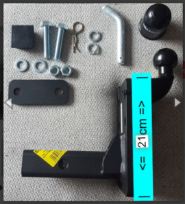 Anhängerkupplung USA PKW Adapter 51,5 x 51,5 Adapterkupplung Mit RDW Zulassung 5611ZK-8