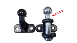 Anhängerkupplung mit Flanschkopf