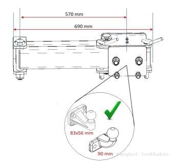 Wegschwenkbarer Fahrradträger Bus Camper TurnSwing - Towbo Bars