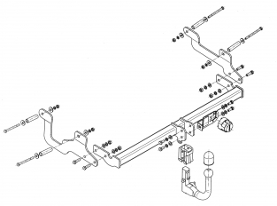 Dacia Lodgy abnehmbare Anhängerkupplung 2012 bis jetzt