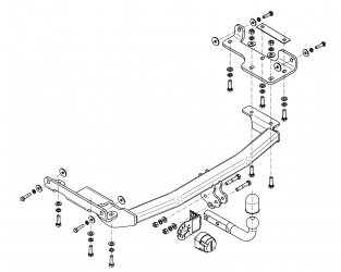 Nissan Murano Z52 USA Batch Jahre 10-2014 Abnehmbare Anhängerkupplung
