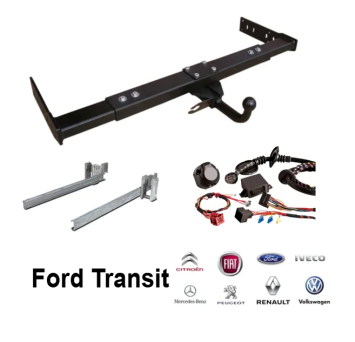 Anhängerkupplung Camper Bürstner Ford Fahrgestellverlängerungsteile variable Anhängerkupplung und Kabelsatz