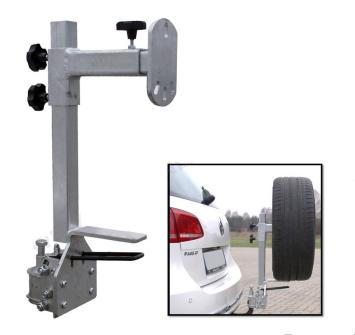 Anhängerkupplung Reserveradträger mit Hebel