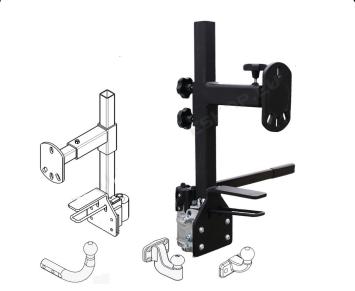 Anhängerkupplung Reserveradträger mit Hebel