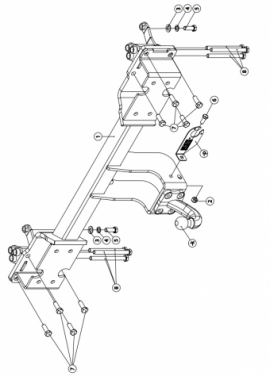 Anhängerkupplung Land Rover Defender L663 Jahre von 9-2019
