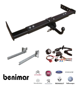 trekhaak Benimar Mileo 296 camper ducato