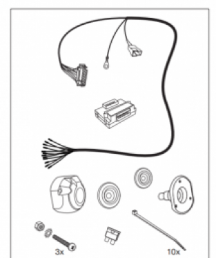 Anhängerkupplung Opel Zafira II B Jahre 07-2005 bis 2014 Feste Anhängerkupplung (Zweite Chance)