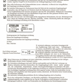 Anhängerkupplungadapter-Heckplatte passend für 2-Loch-Flanschkugel