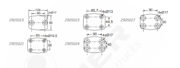 Anhängerkupplung Flanschkugel 4-Loch-Kugellager 375 Kilo 3500 Anhängelast mit hohem D-Wert 31 KN