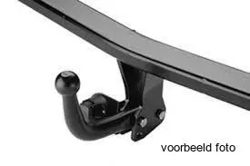 Skep Swing 117 draagsysteem gemonteerd op trekhaak met fietsendrager