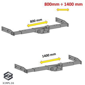 Mobilvetta Opera Camper Fiat Ducato Anhängerkupplungsrahmen + variable Anhängerkupplung + Kabelsatz