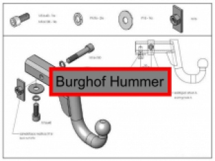 Anhängerkupplung Hummer H2 Jahr 2002 bis 2011 komplett feststehende Anhängerkupplung