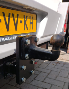 Wohnmobil-Anhängerkupplung Flanschkugel mit Platte und Verlängerungsstück erhöhen