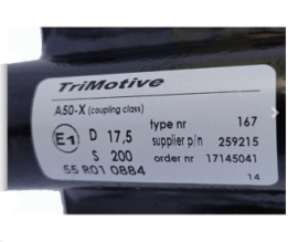 Anhängerkupplungverlängerung 4 Löcher 56 x 83 MM Westfalia