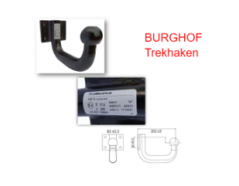 Anhängerkupplungverlängerung 4 Löcher 56 x 83 MM Westfalia