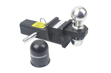 Anhängerkupplung USA Adapter 50,8 x 50,8 Block versenkbar ZK-5 | Mit RDW Zulassung